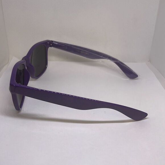 Neon Purple Retro Sunglasses - Picture 3 of 3